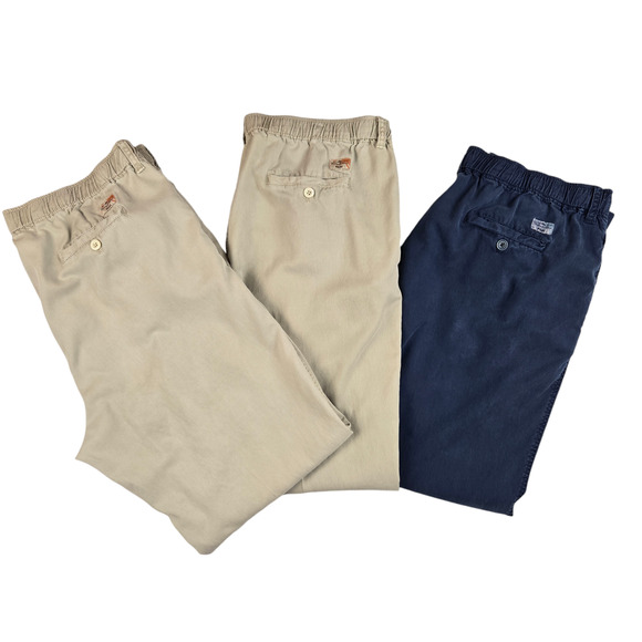 Mens Tommy Bahama Pants Lot Size XL Relax Tencel Comfortable Elastic Waist - Picture 1 of 9